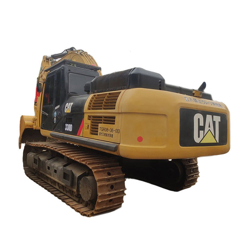 Excavatrice CAT330D utilisée à Dubaï avec une capacité de seau de 1,8 m3 et un poids de machine de 33750 kg