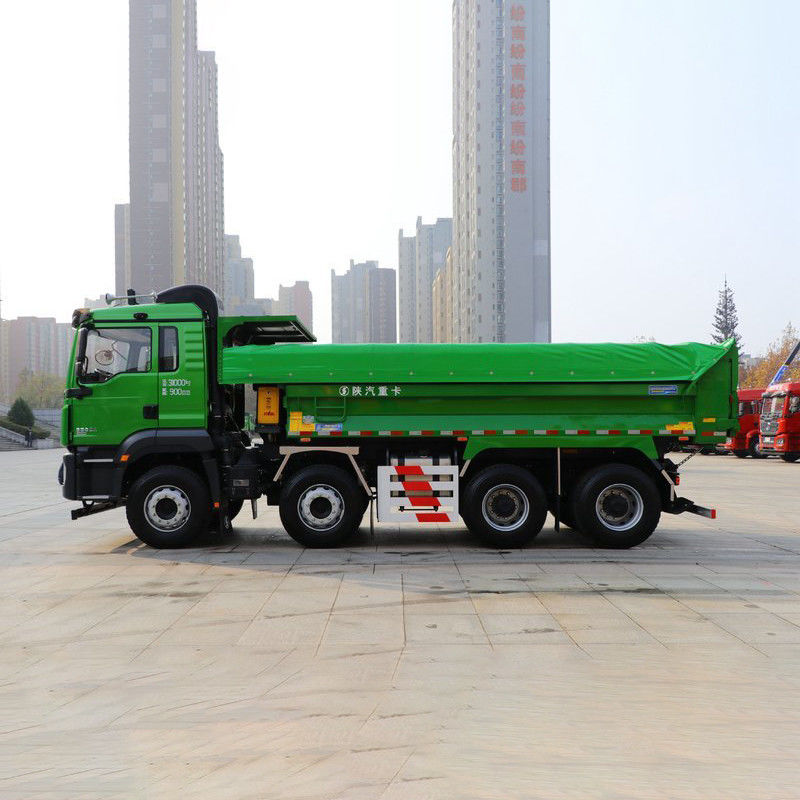 Shacman F3000 8x4 camion-décharge à bascule en Tanzanie fenêtre manuelle et dimensions L x W x H