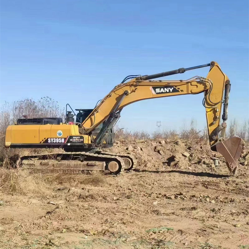 245kN force de creusement de seau Sany SY395H Excavateur à rampe 395H 40 tonnes Excavateur d'occasion