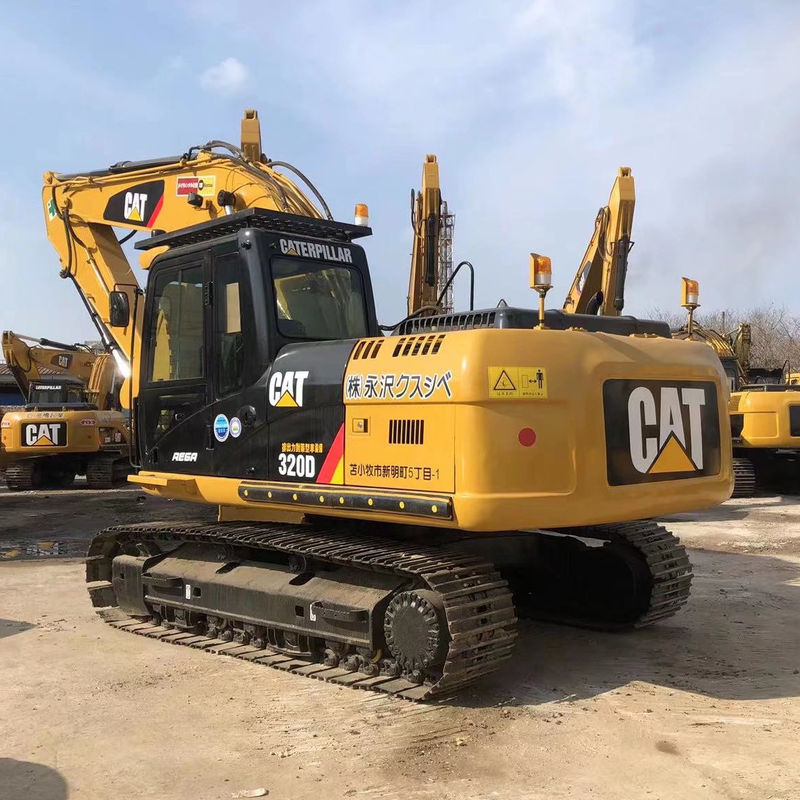 2001-4000 Heures de travail CAT 320D 20 tonnes Excavateur à rampe hydraulique En bon état