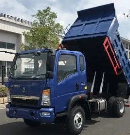 2 passagers moteur Yunnei Sinotruk HOMAN 4*2 mini-déchargeur à bascule 8-12 tonnes camion léger