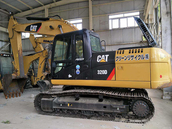 Kawasaki cylindre hydraulique utilisé Cat 320D Excavateur à rampe avec 1.1m3 capacité de seau
