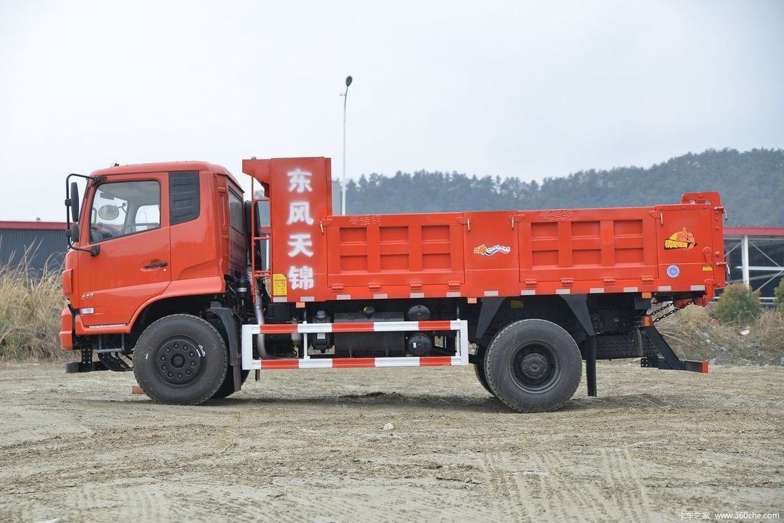 Camion à décharge Dongfeng de 240 chevaux 4x2 à gauche 2 passagers parfait pour la construction
