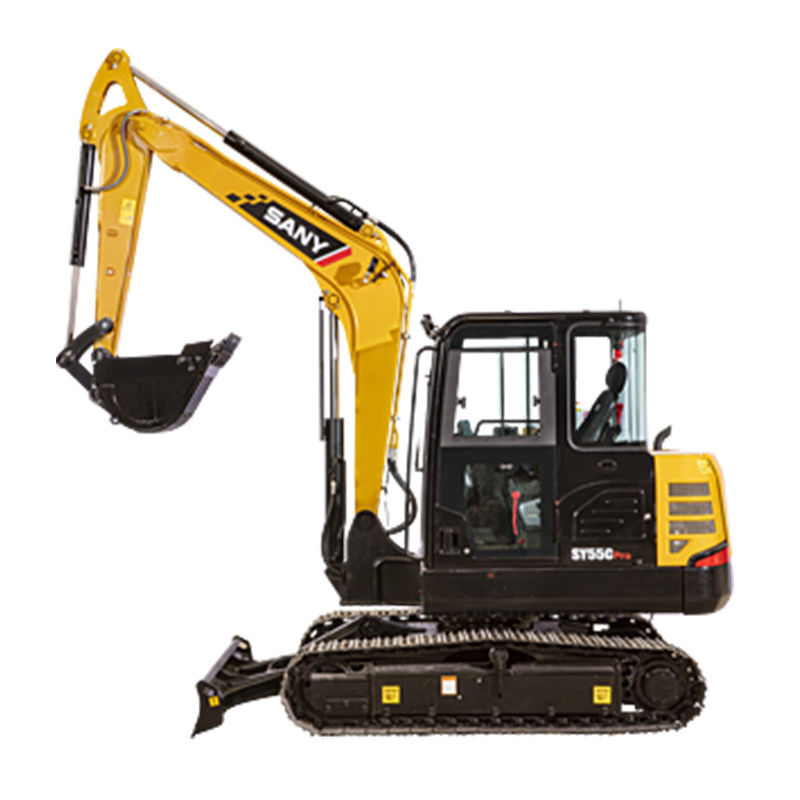Excavateur hydraulique à rampe SANY SY 55C Année 2018 avec poids de la machine 5780 kg
