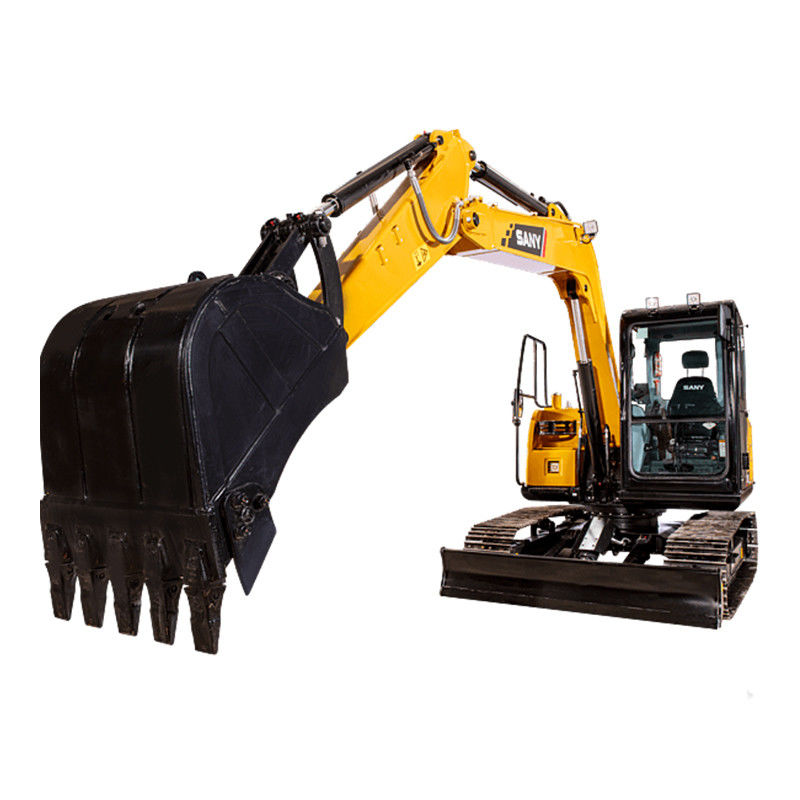 Radius maximal de creusement 6240 SANY SY75C Pro 7 tonnes Excavatrice hydraulique utilisée