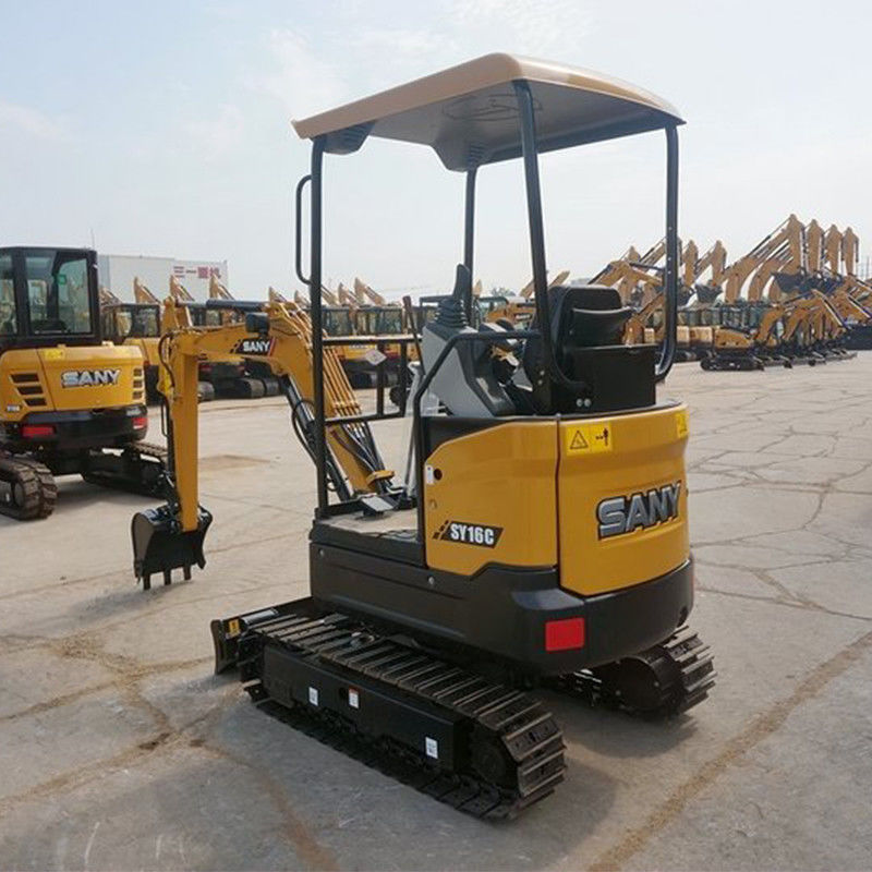 SANY SY16C mini-excavatrice de 1 tonne avec pompe hydraulique importée et hauteur de creusement de 3665 mm