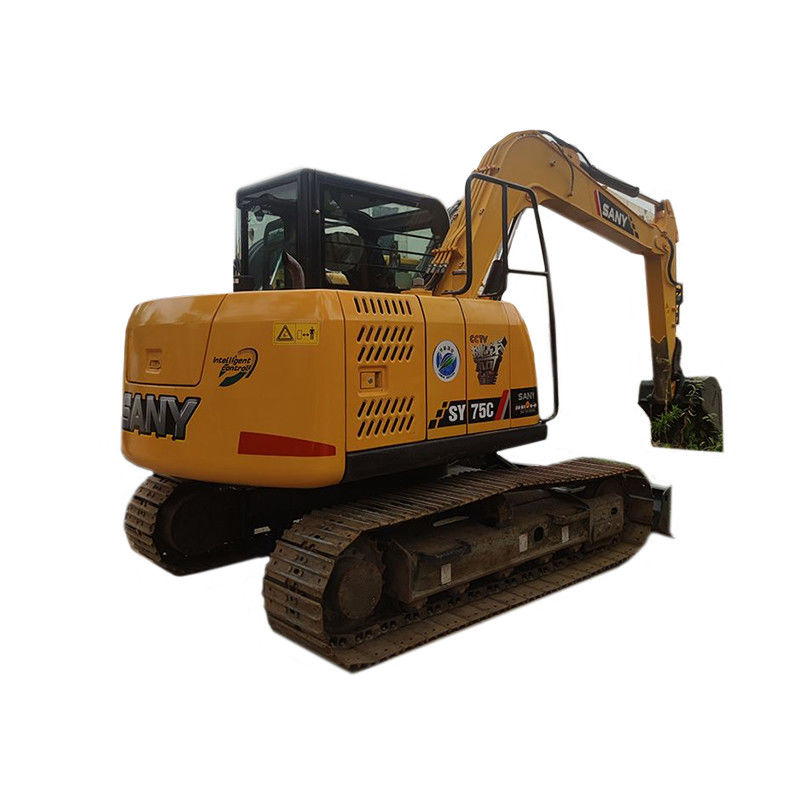 7Excavateur à rouleaux de 5 tonnes Sany SY75C utilisé Excavateur avec moteur ISUZU et autre pompe hydraulique