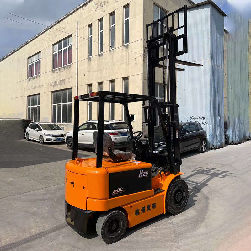 Mini chariot élévateur électrique compact de 2,5 tonnes 2 cadres de porte pour largeur de fourchette 150m en production
