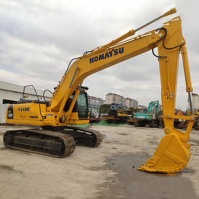 Poids de fonctionnement de 20 tonnes Excavateur Komatsu PC200 avec couleur originale d'occasion