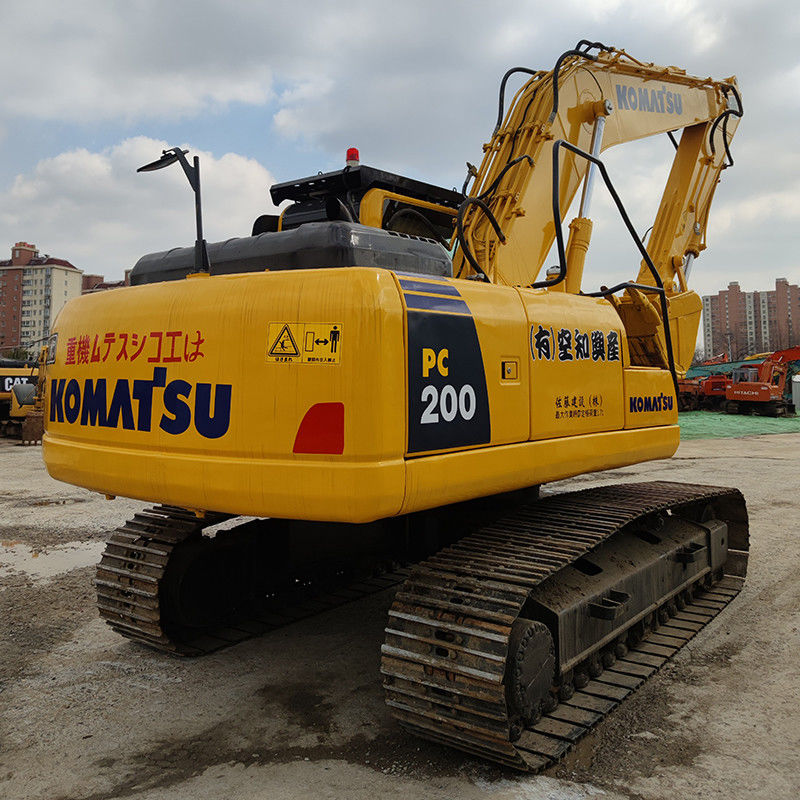 Poids de fonctionnement de 20 tonnes Excavateur Komatsu PC200 avec couleur originale d'occasion