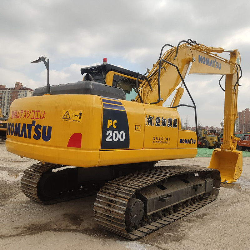 Poids de fonctionnement de 20 tonnes Excavateur Komatsu PC200 avec couleur originale d'occasion