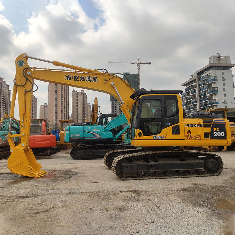 Excavateur à chenille PC200 PC220-8 utilisé avec moteur original en bon état