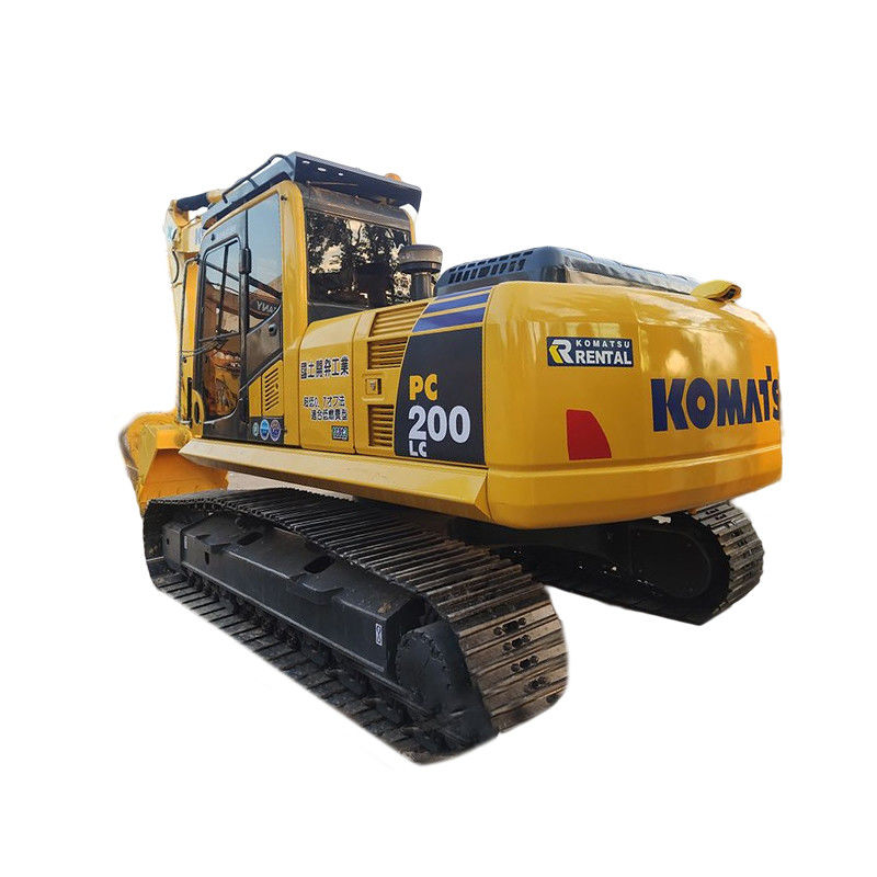 Excavateur Komatsu PC200 d'occasion de 2017 Excavateur à rampe de 20 tonnes avec moteur original