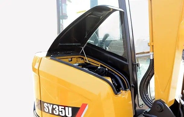 Sany 35u Excavateur à rampe 4855mm Hauteur maximale de creusement et poids de fonctionnement de 5,8 tonnes