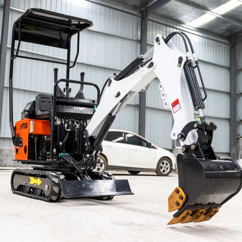 Moteur CHANGCHAI 1 tonne Excavateur à chenille Mini-excavateur avec 1140 mm de longueur de mise à la terre des voies