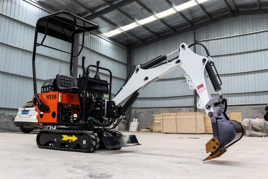 Moteur CHANGCHAI 1 tonne Excavateur à chenille Mini-excavateur avec 1140 mm de longueur de mise à la terre des voies
