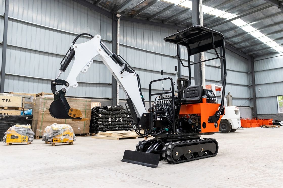 Moteur CHANGCHAI 1 tonne Excavateur à chenille Mini-excavateur avec 1140 mm de longueur de mise à la terre des voies