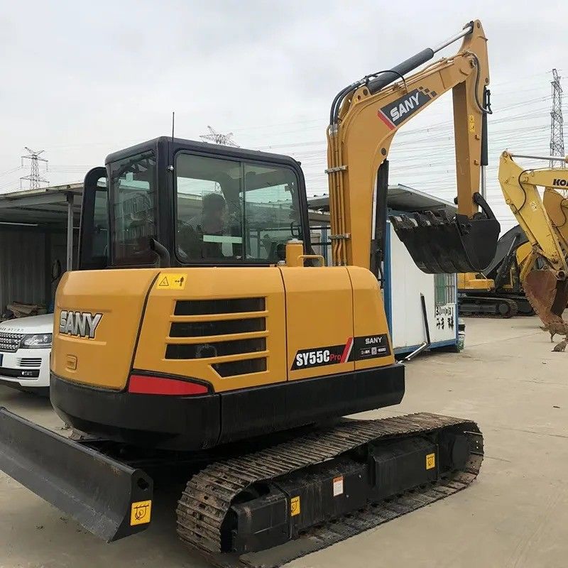 Excavateur Sany SY55C Pro avec moteur original et 5780 kg de poids de la machine