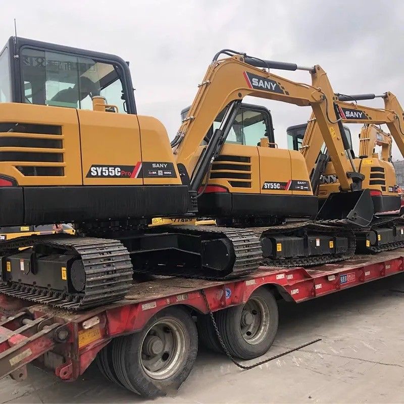 Excavateur Sany SY55C Pro avec moteur original et 5780 kg de poids de la machine