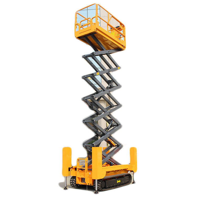 Ascenseur de voiture à ciseaux hydraulique diesel à moteur électrique lourd avec taille de table 1670x740 mm