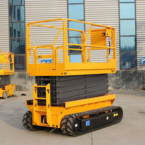 Ascenseur de voiture à ciseaux hydraulique diesel à moteur électrique lourd avec taille de table 1670x740 mm