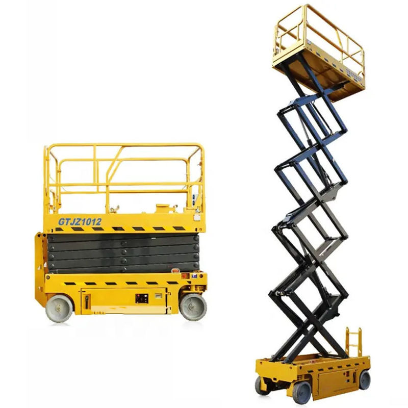 Ascenseur de voiture à ciseaux hydraulique diesel à moteur électrique lourd avec taille de table 1670x740 mm