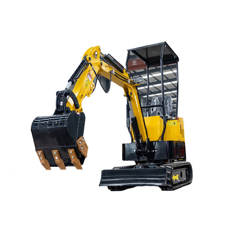 Mini-excavatrice de 1 tonne avec une longueur totale de voie de 1230 mm et un système hydraulique avancé