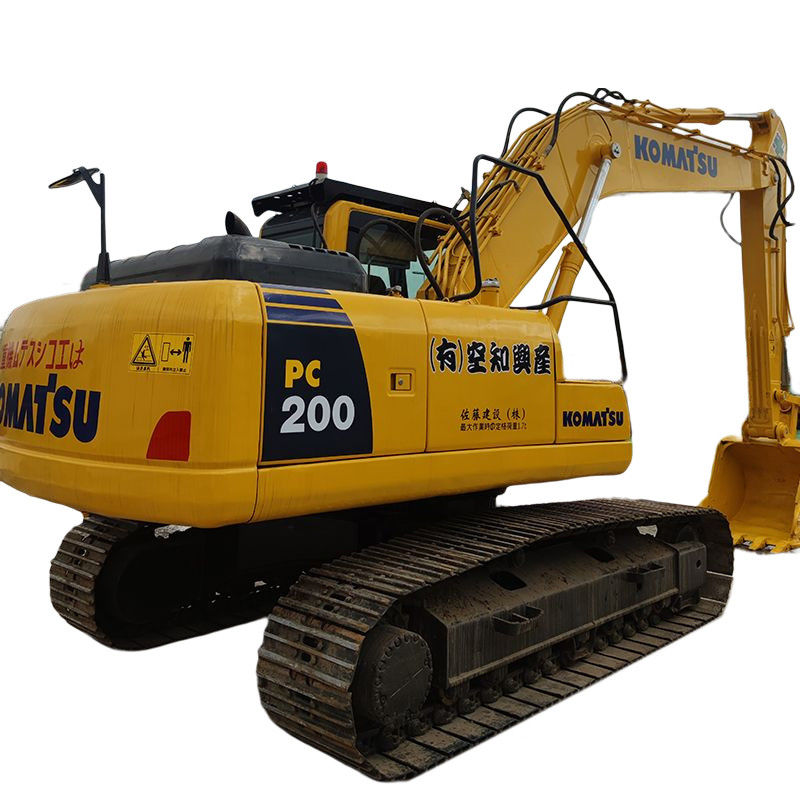Produit chaud dans la deuxième main Komatsu PC200 Excavator avec 3.1/4.2/5.5km/h vitesse de marche