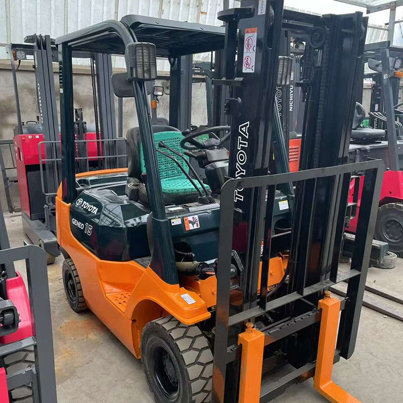 Mode électrique entièrement Toyota 3 tonnes Chauffre-échafaudage d'occasion en bon état et pneus en nylon