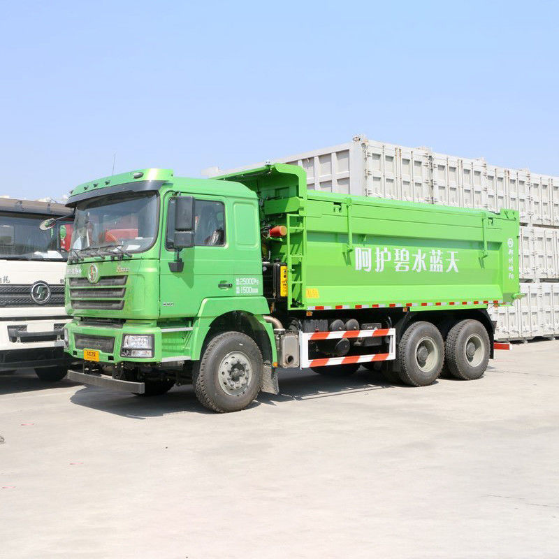 SHACMAN f3000 380 ch 10 pneus camion dépoussiéreur utilisé et avec le siège du conducteur de suspension pneumatique