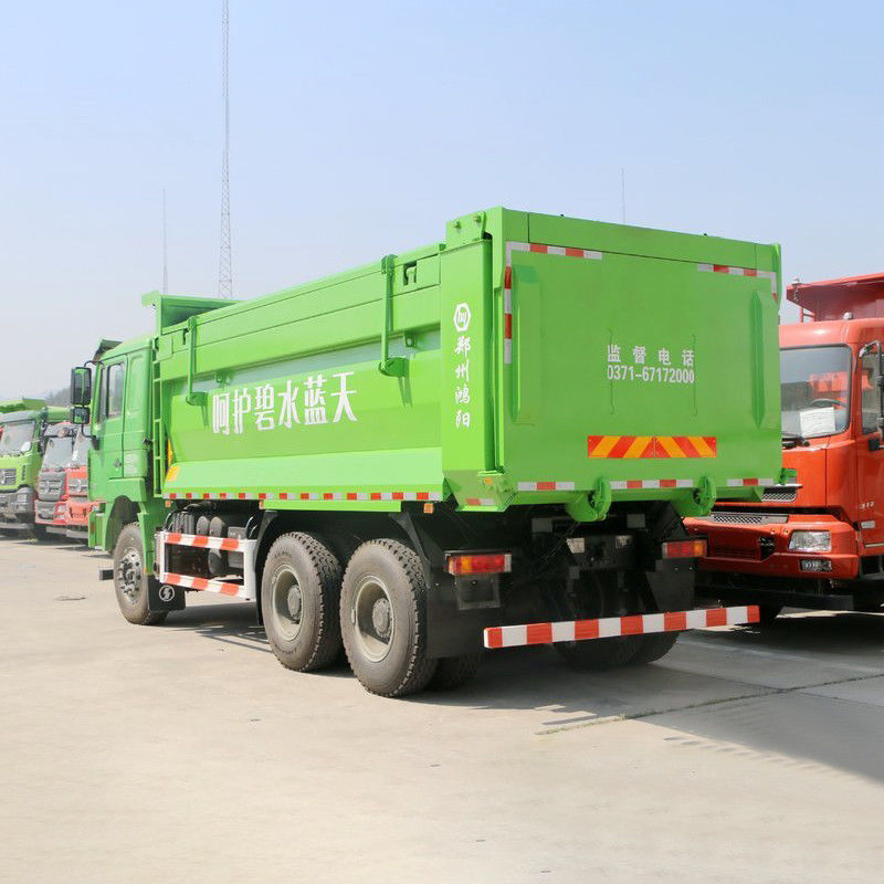 SHACMAN f3000 380 ch 10 pneus camion dépoussiéreur utilisé et avec le siège du conducteur de suspension pneumatique