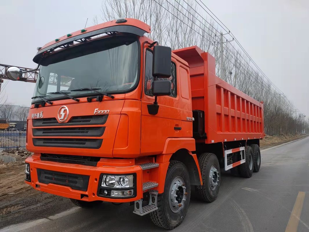 10 Shift vers l'avant utilisé Shacman Howo 8*4 RHD Chariot à décharge lourd