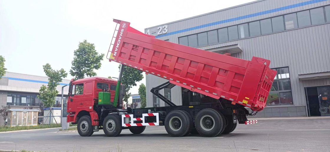 Shacman HOWO 380HP 8*4 Camion à décharge lourd, déchargeur à déchargeuse Euro 2 Norme d'émission
