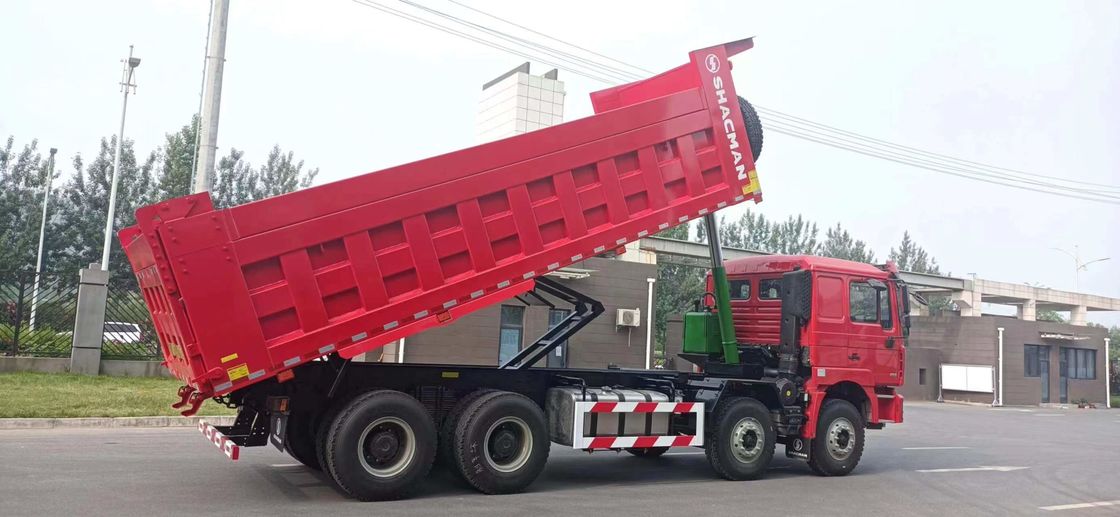 Shacman HOWO 380HP 8*4 Camion à décharge lourd, déchargeur à déchargeuse Euro 2 Norme d'émission