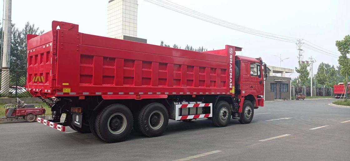 Shacman HOWO 380HP 8*4 Camion à décharge lourd, déchargeur à déchargeuse Euro 2 Norme d'émission