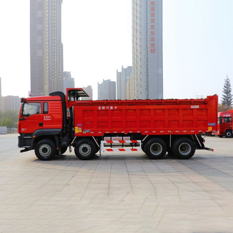 350 ch 8x4 6.8m Shacman camion à décharge avec 12 pneus et norme d'émission Euro 2