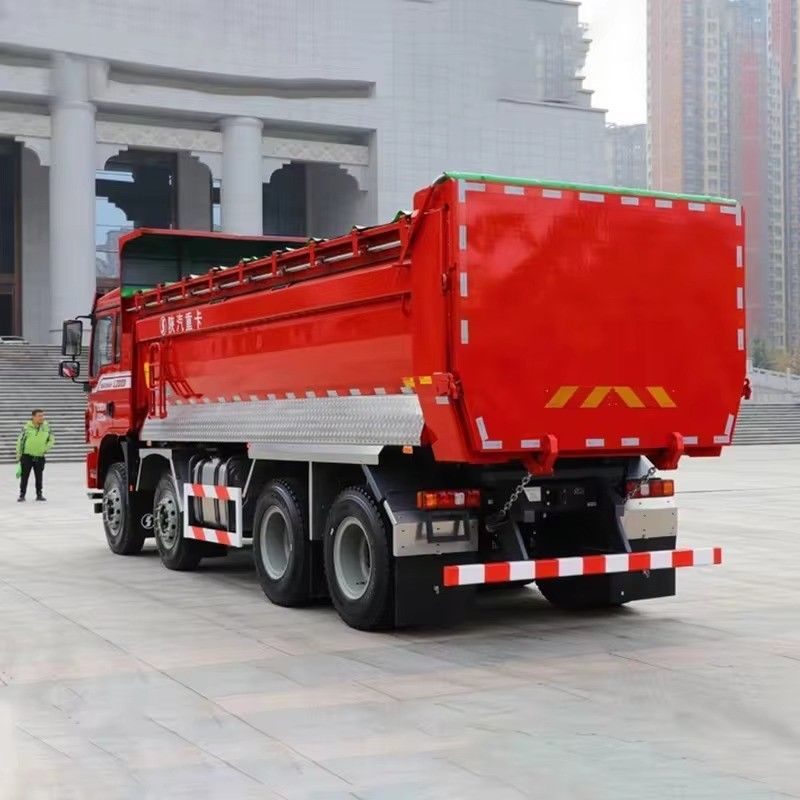 Conduite à gauche 30cbm Camion à bascule Camion à ordures usagé Shacman F3000 8*4 12 roues Euro 2