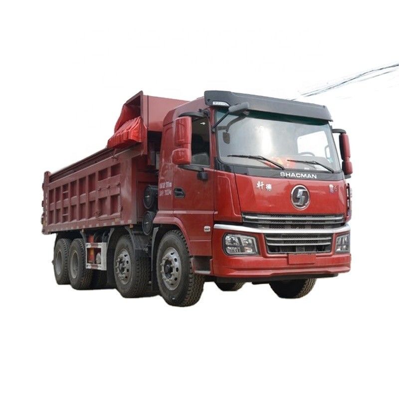 Shacman 8x4 12 roues 8m3 24 mètres cubes 30T blanc lourd camion de décharge d'occasion en bon état