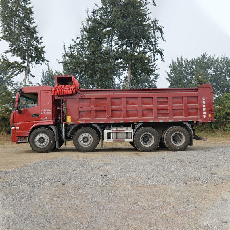 Shacman 8x4 12 roues 8m3 24 mètres cubes 30T blanc lourd camion de décharge d'occasion en bon état