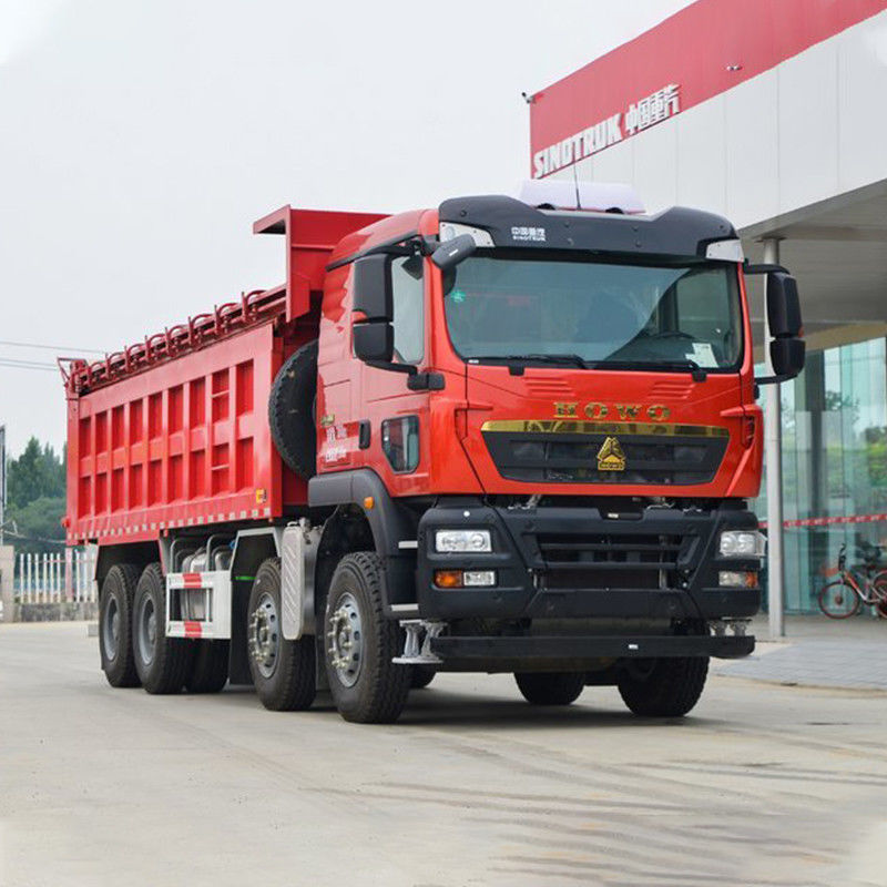 8x4 camion de 40 tonnes 12 roues camion de décharge avec climatiseur manuel HOWO 400HP