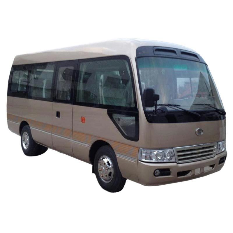 Modèle 19 sièges RHD Mini Coaster Bus de passagers 70L réservoir d'huile 7.00R16 pneus prêts à expédier