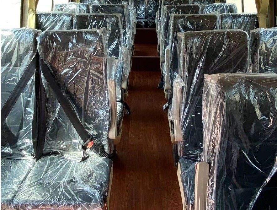 Moteur Yuchai 30 sièges Mudan Commuter Bus Diesel RHD et LHD Chauffeur 100km/h Vitesse maximale