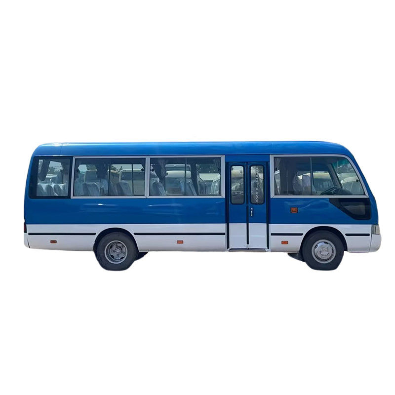 Toyota Coaster Bus d'occasion 1HZ conduite à gauche 30 places pour les longs trajets