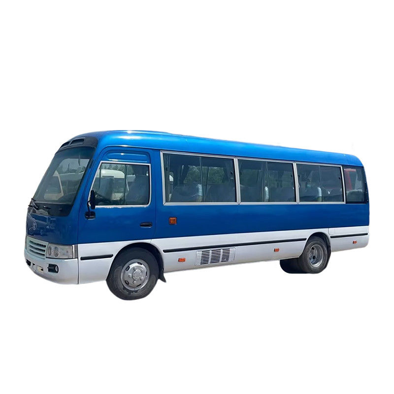 Toyota Coaster Bus d'occasion 1HZ conduite à gauche 30 places pour les longs trajets