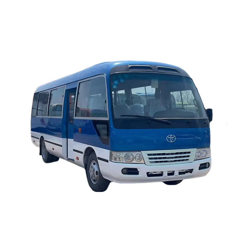 Toyota Coaster Bus d'occasion 1HZ conduite à gauche 30 places pour les longs trajets