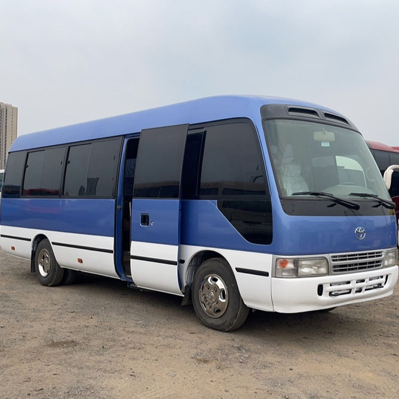 Standard d'émission Euro 3 25 places utilisé Toyo Ta Coaster Bus scolaire à grande vitesse 69 Km/h