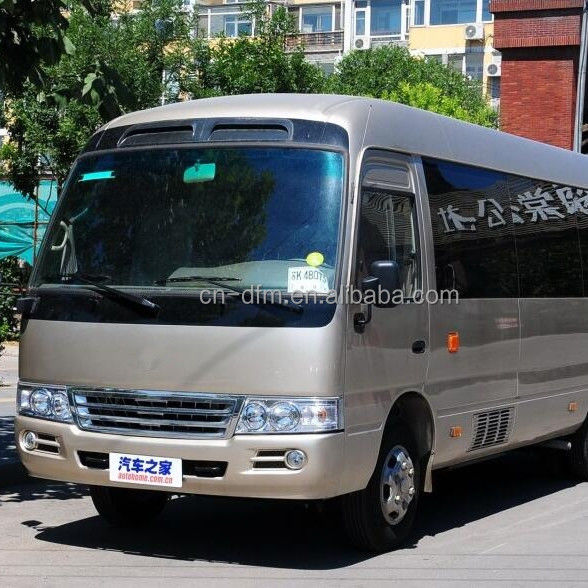 16-22 sièges Dongfeng LHD Coaster Minibus avec compartiment à bagages arrière Volume de 0,25 m3
