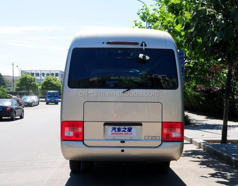 16-22 sièges Dongfeng LHD Coaster Minibus avec compartiment à bagages arrière Volume de 0,25 m3