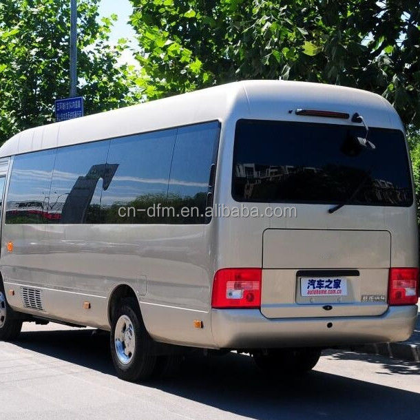 16-22 sièges Dongfeng LHD Coaster Minibus avec compartiment à bagages arrière Volume de 0,25 m3