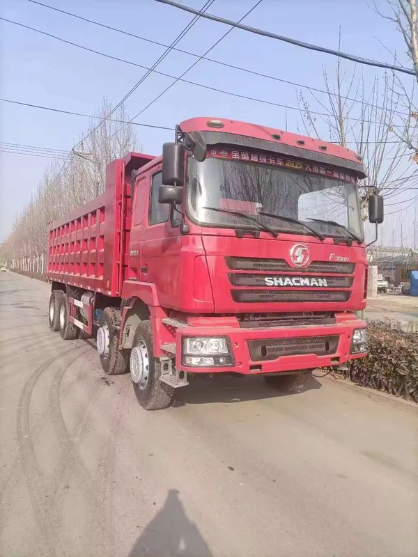 Numéro de changement de direction 12 Used SHACMAN camion de décharge 8X4 6X4 420HP pour l'exploitation minière lourde